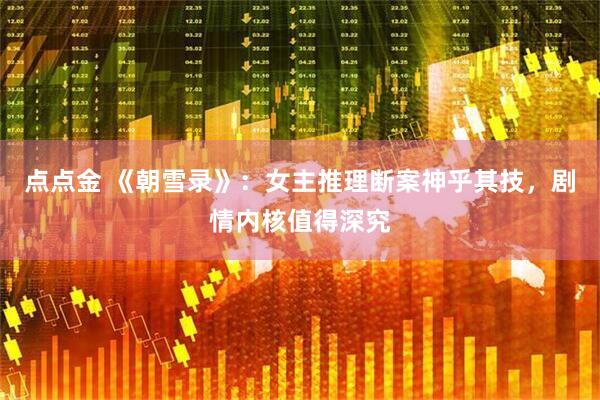 点点金 《朝雪录》：女主推理断案神乎其技，剧情内核值得深究
