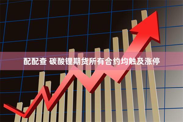 配配查 碳酸锂期货所有合约均触及涨停